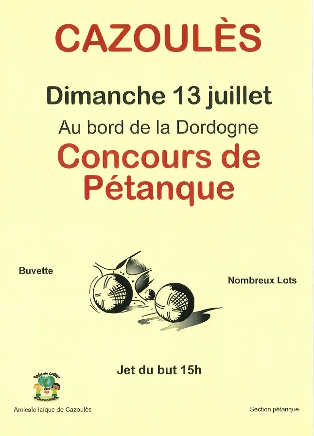 pétanque Cazoules