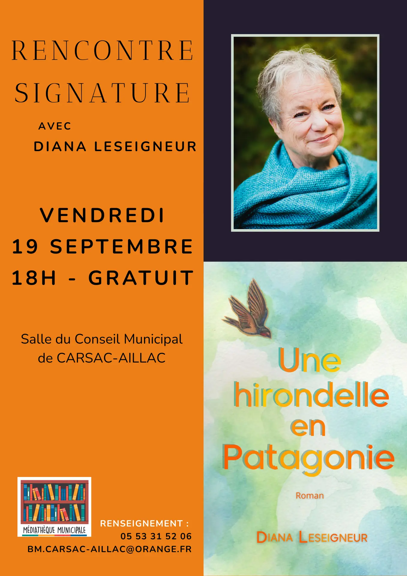 Conférences 2025 - signature Une hirondelle