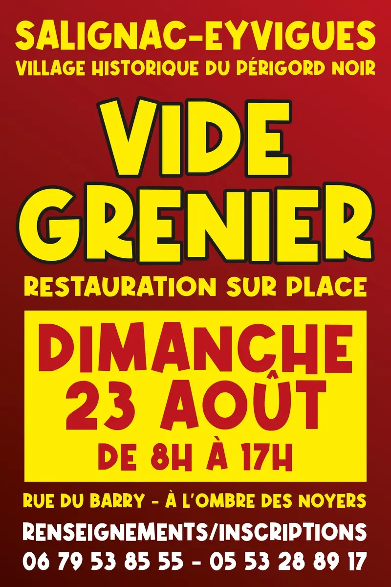 vide grenier 23 août CASE