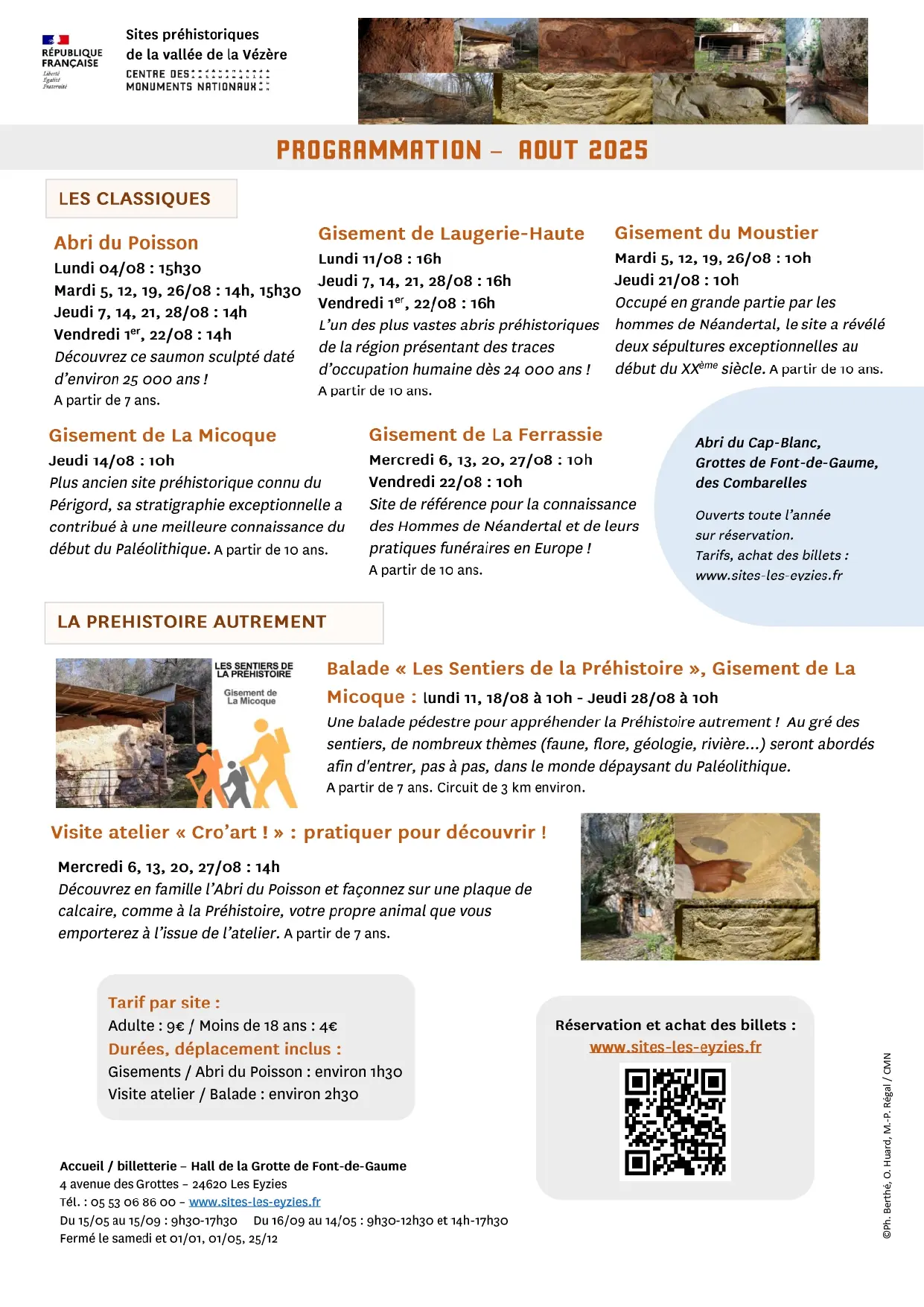04082025 programme sites préhistoriques vallée vézère