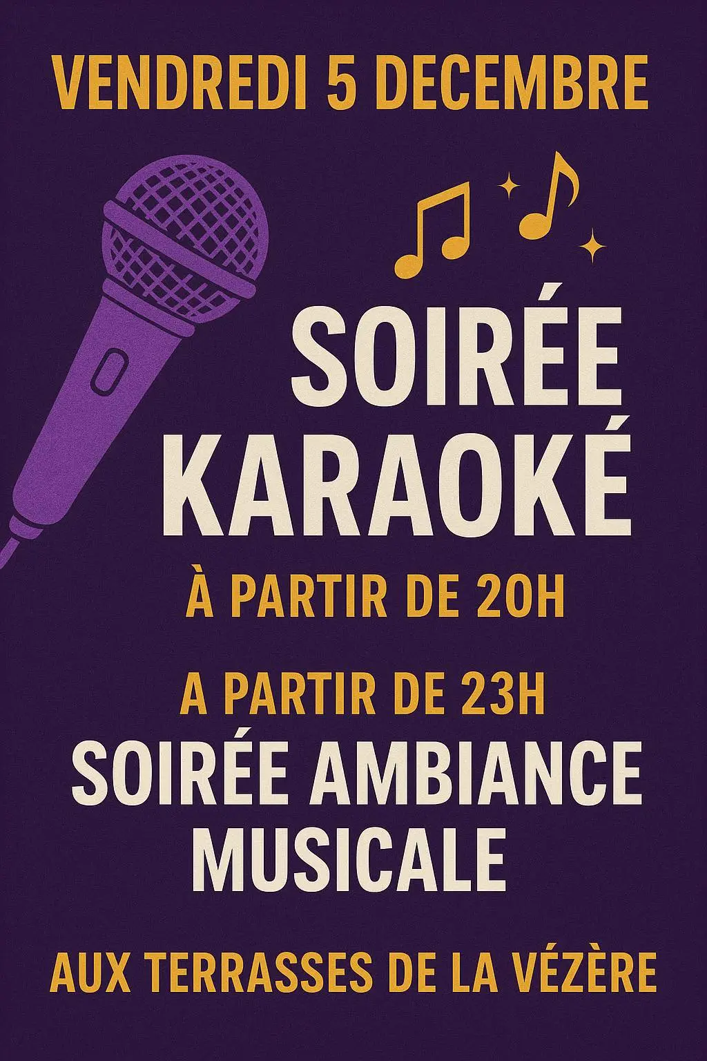 05122025_Soirée karaoké_Les Terrasses de la Vézère_Le Bugue