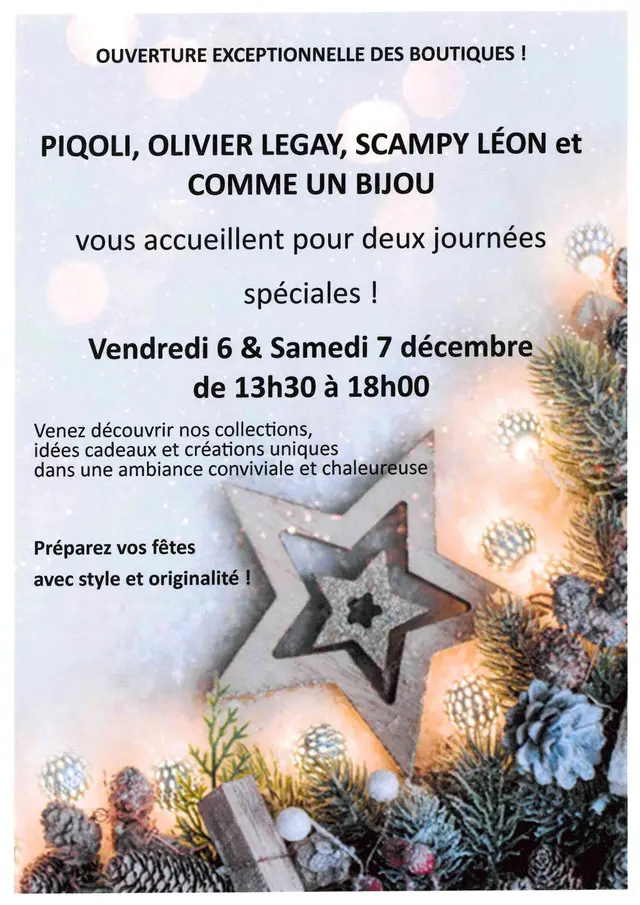 06122025_ouverture exceptionnelle boutiques_Saint Léon sur Vézère