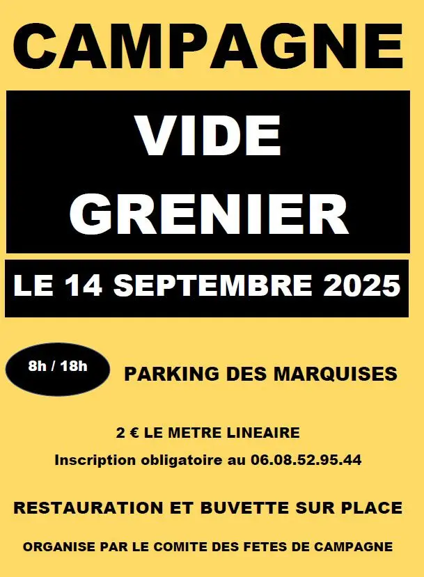 14092025 VIde grenier Campagne