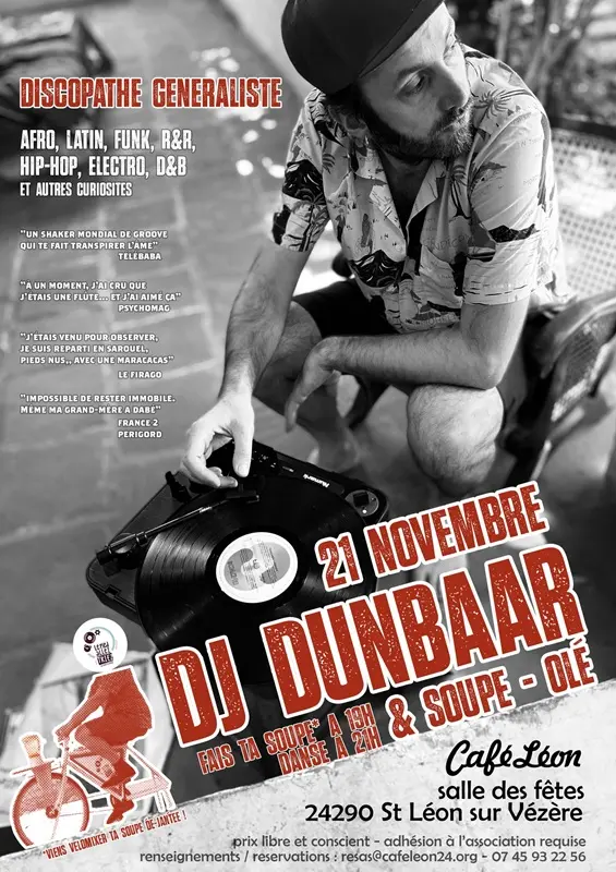 21112025_DJ Dunbaar_Café Léon_Saint Léon sur Vézère