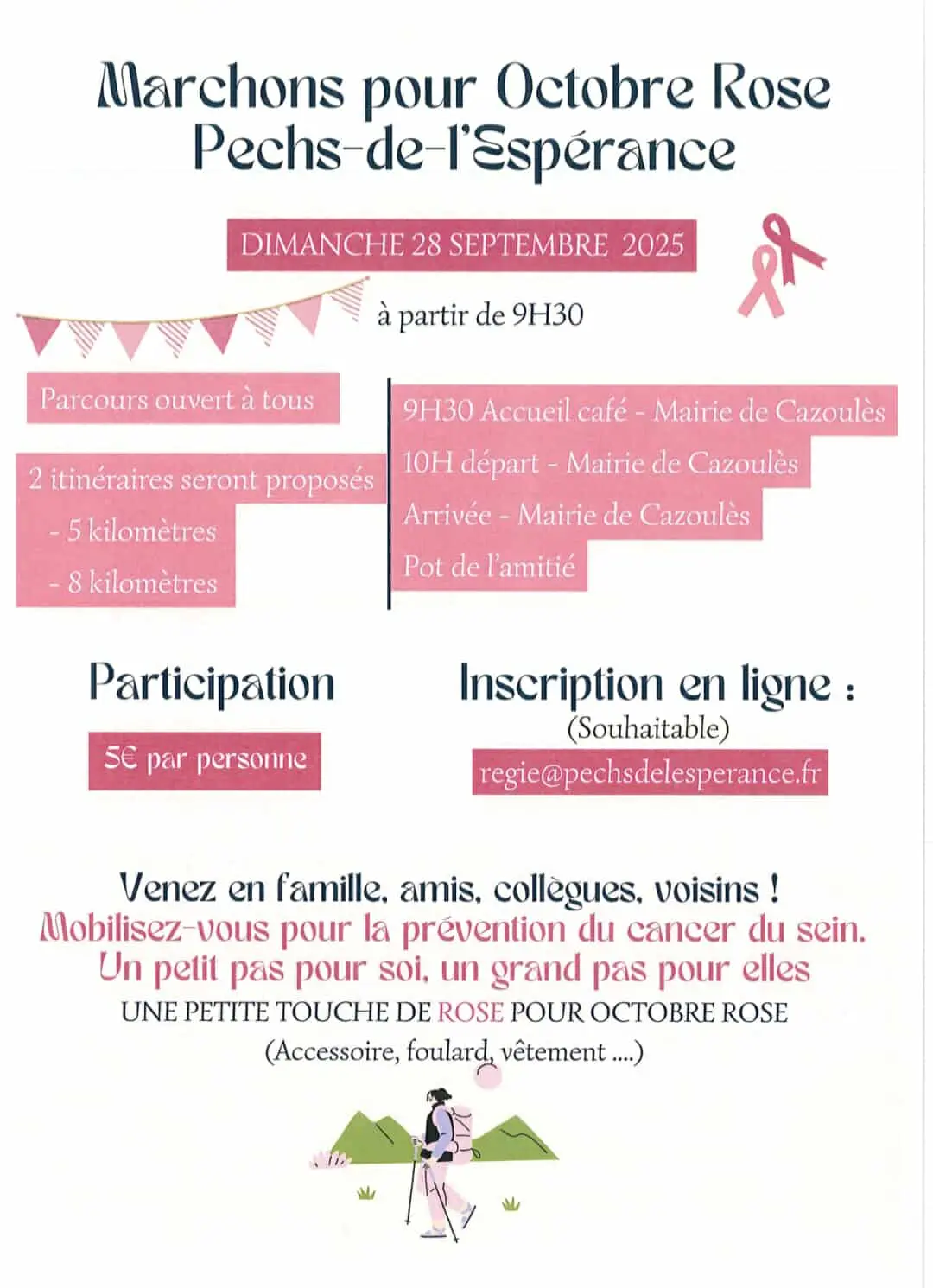 Octobre Rose Pechs-de-l’Espérance