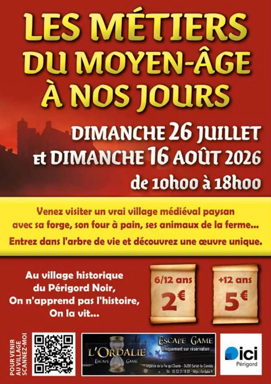 ​Les métiers du moyen-âge à nos jours