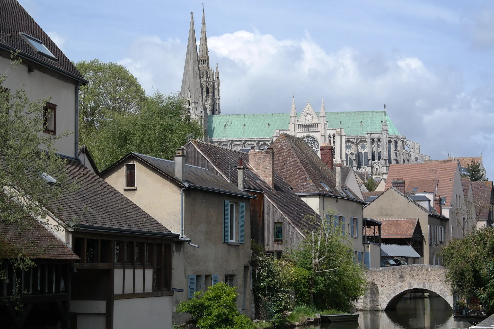 Bords de l'Eure - Cathédrale