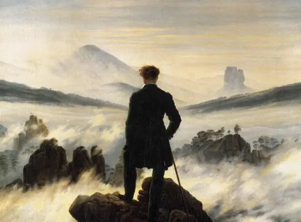 5 - Caspar David Friedrich_voyageur contemplant une mer de nuage_1818