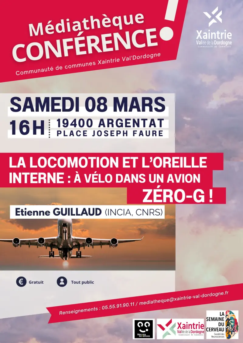 Conférence : La locomotion et l'oreille interne