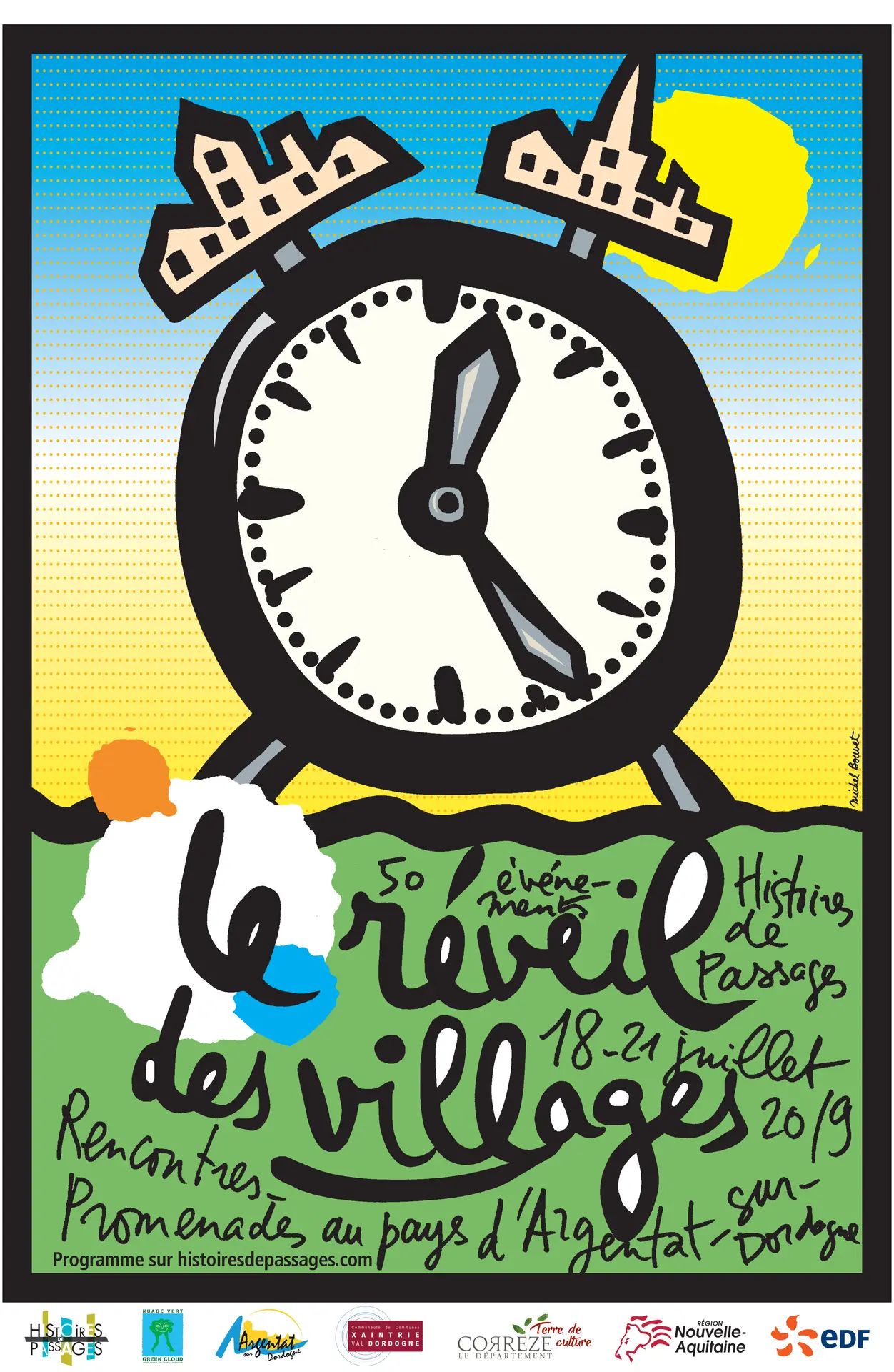 AFFICHE  LE RÉVEIL DES VILLAGES