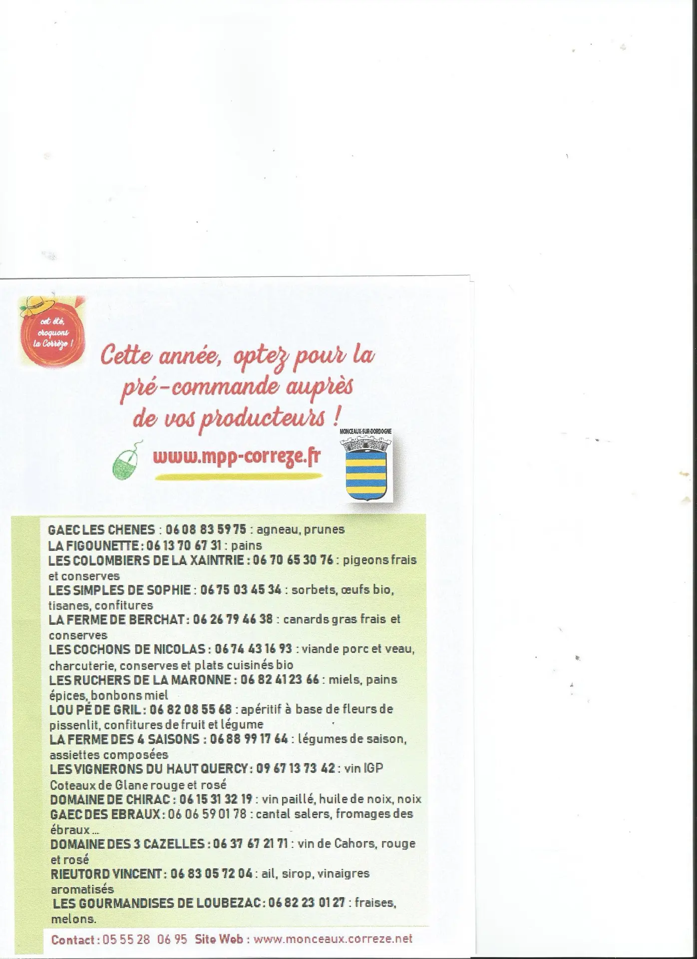 Flyer Chambre 2020