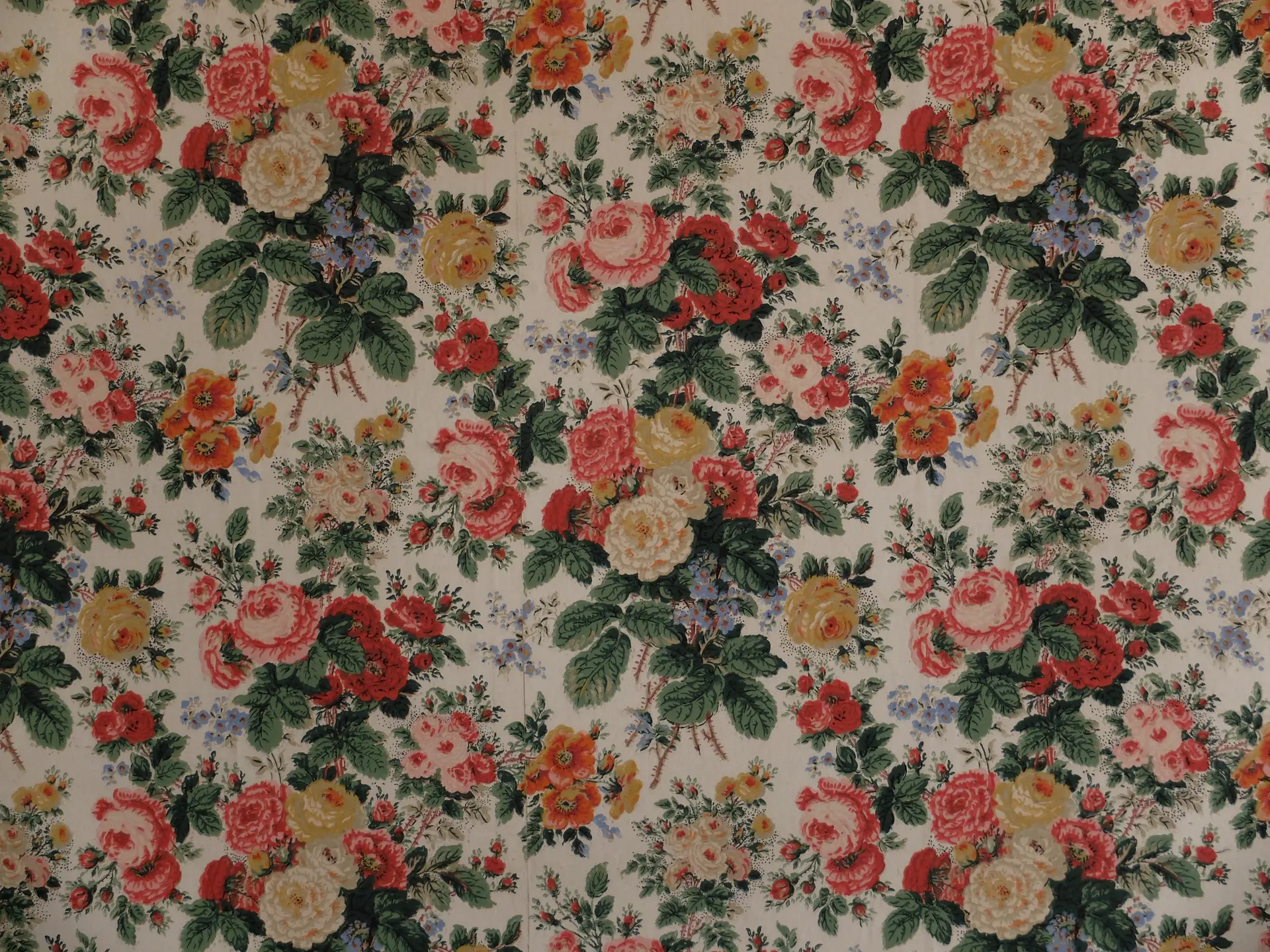 Papier peint fleurs