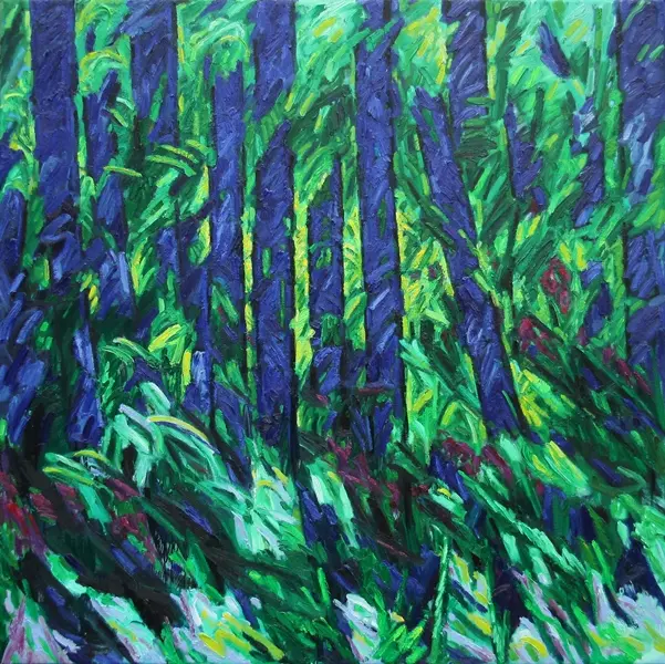 Piet Snoeren, L'ivresse printanière 2020, 150x150 cm, 2020, huile sur toile OK