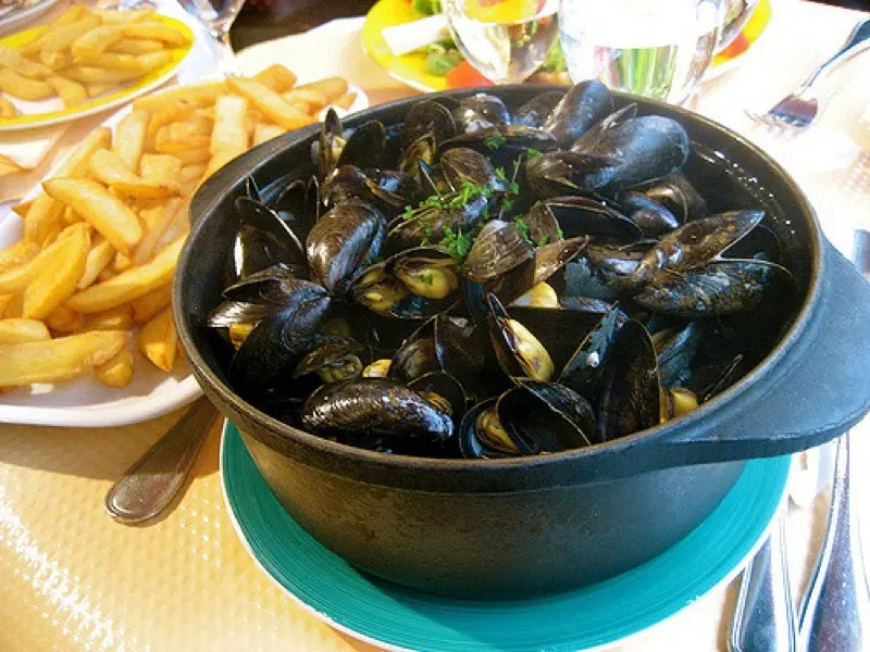Repas moules frites