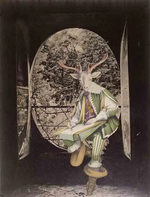SurLaTete_Homme_à_tête_de_cerf_(collage)©JacquesPrévert_ArchivesCharmet–BridgemanImages copie