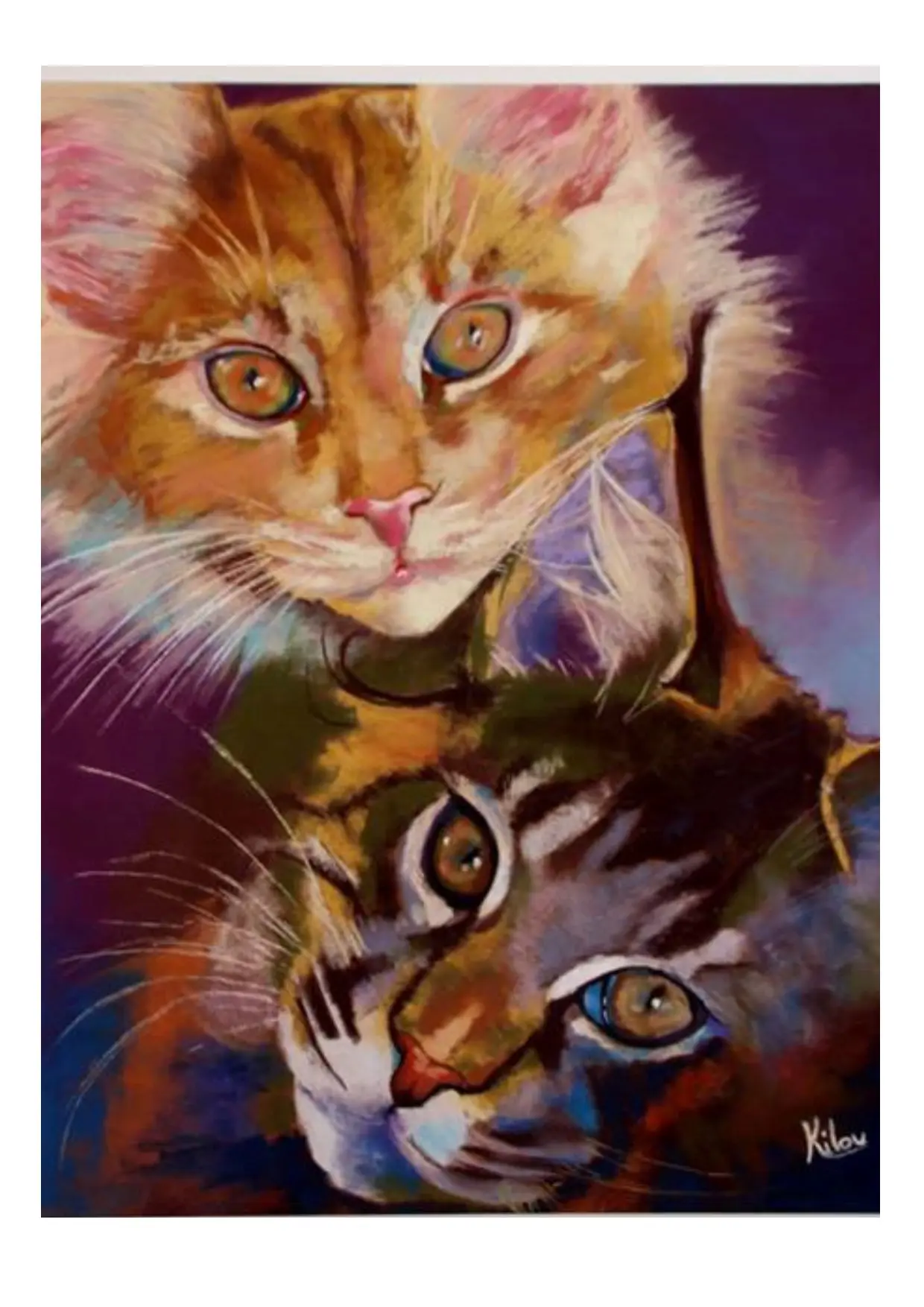 Tableau au pastel