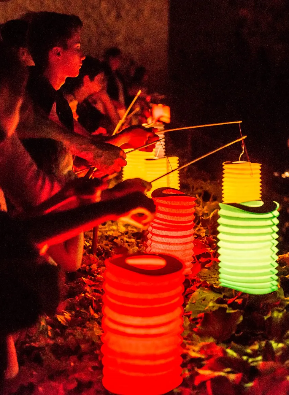 Visite nocturne aux lampions  ©Marc Allenbach