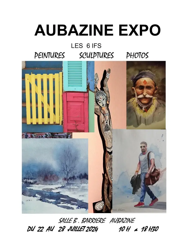 affiche EXPO AUBAZINE