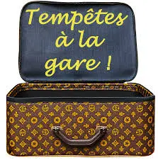 Tempête à la gare