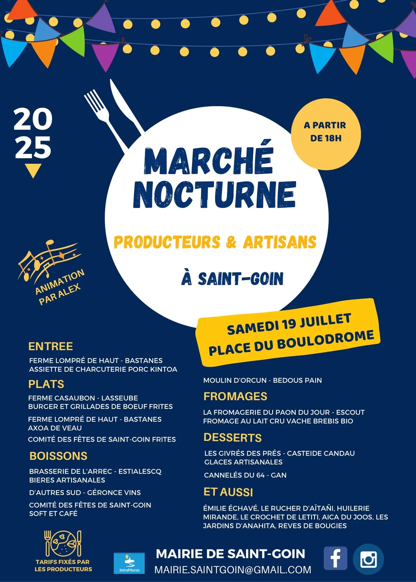 Marché nocturne -Saint-Goin-19.07.2025