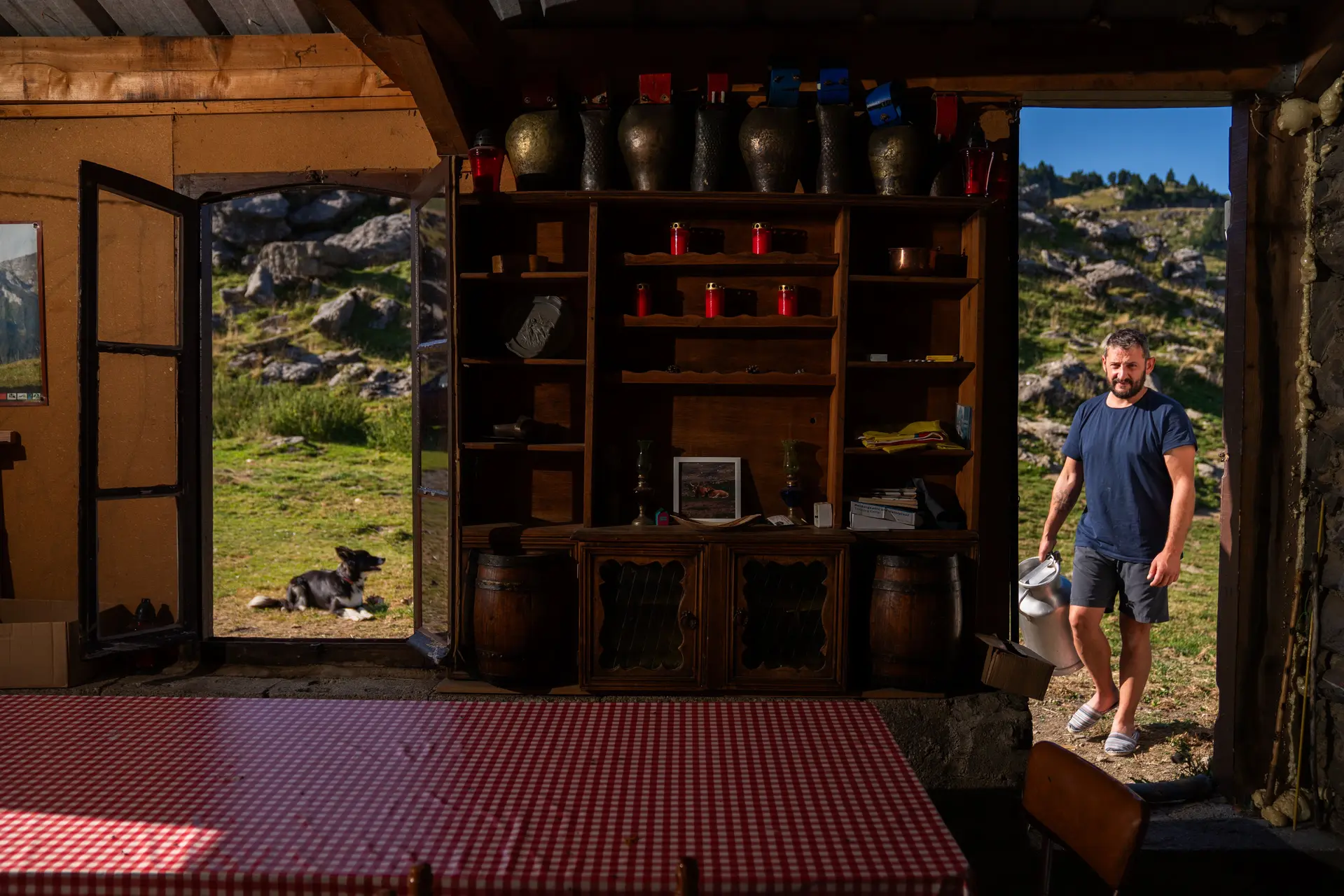 Le berger dans sa cabane à La Pierre Saint-Martin