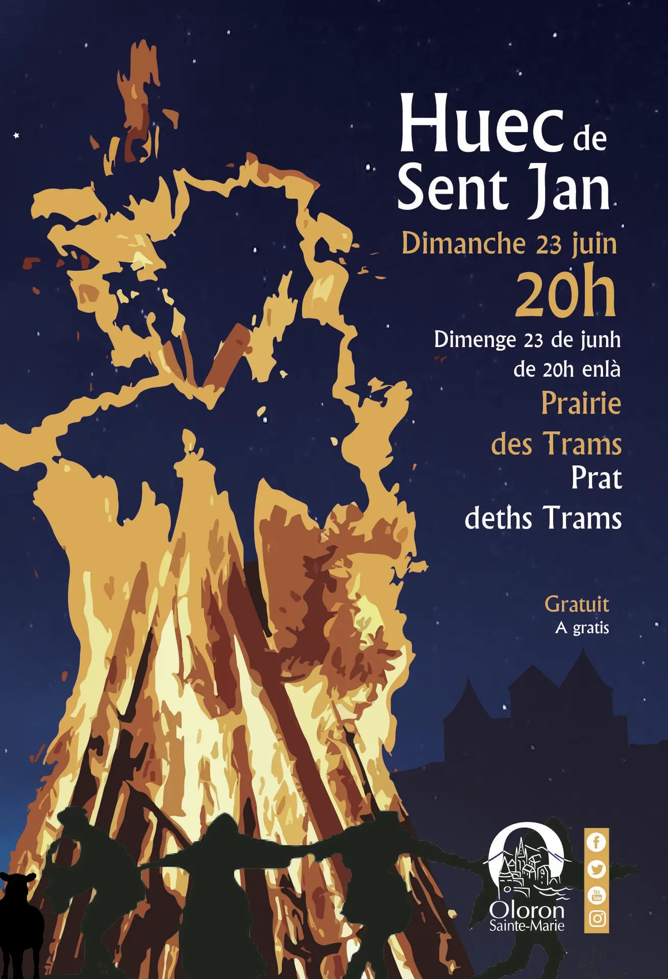 Affiche Feu de la St-Jean24