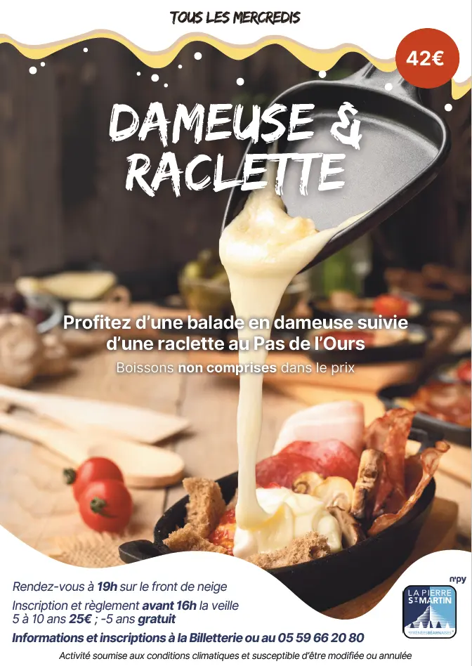 Affiche dameuse & raclette