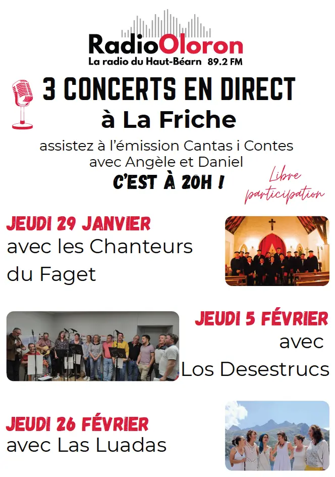 Concert avec les chanteurs du Faget