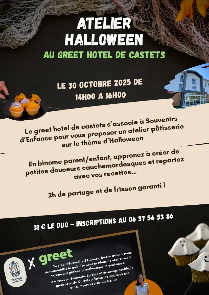 CASTETS-ATELIER HALLOWEEN AFFICHE