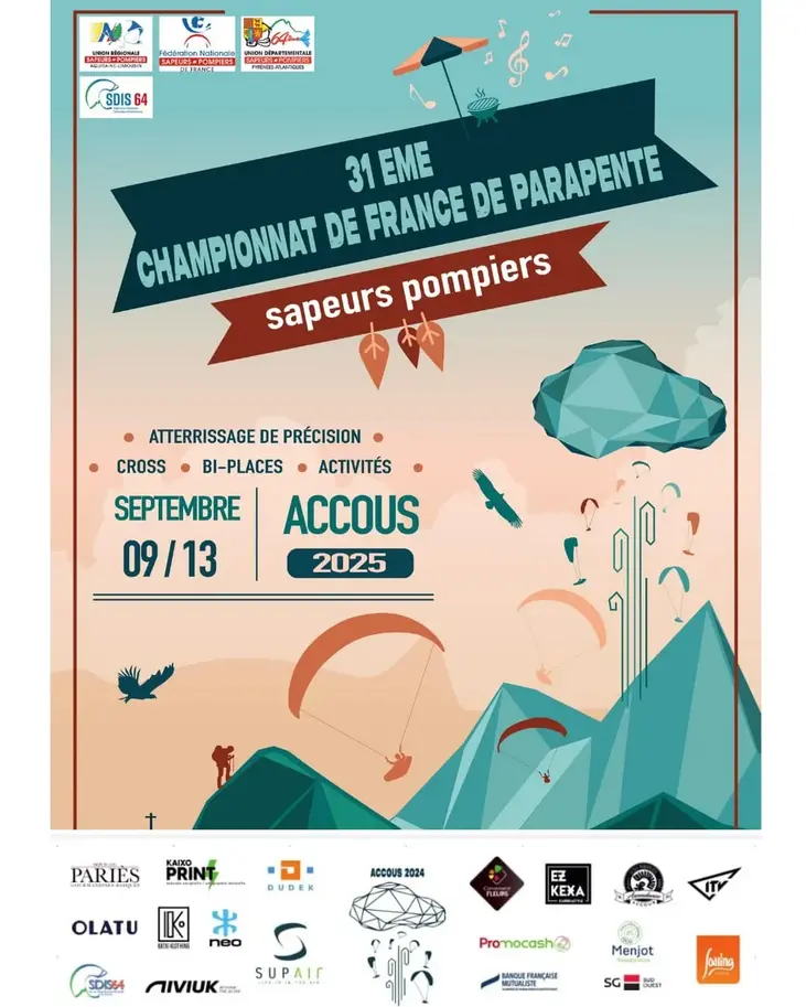 Championnat parapente pompiers
