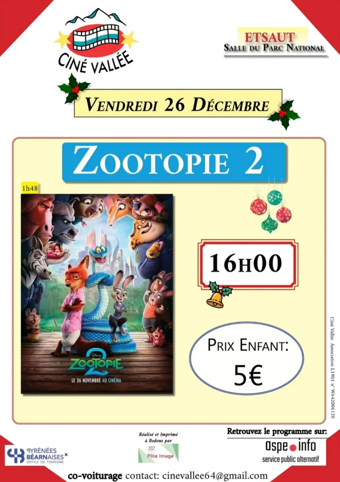 Ciné Vallée - Zootopie 2
