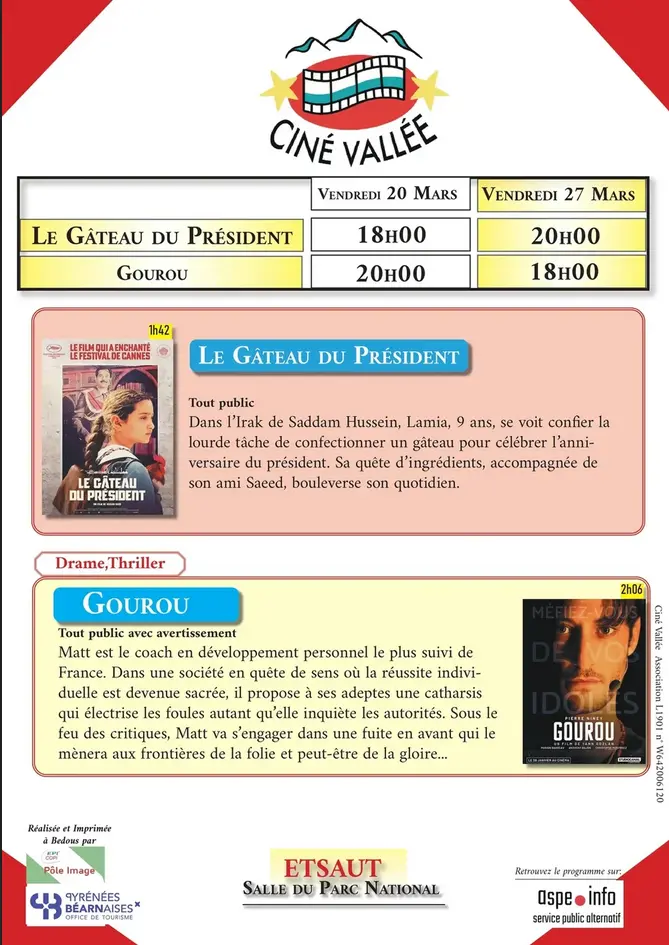 Ciné-vallée 20-27.03