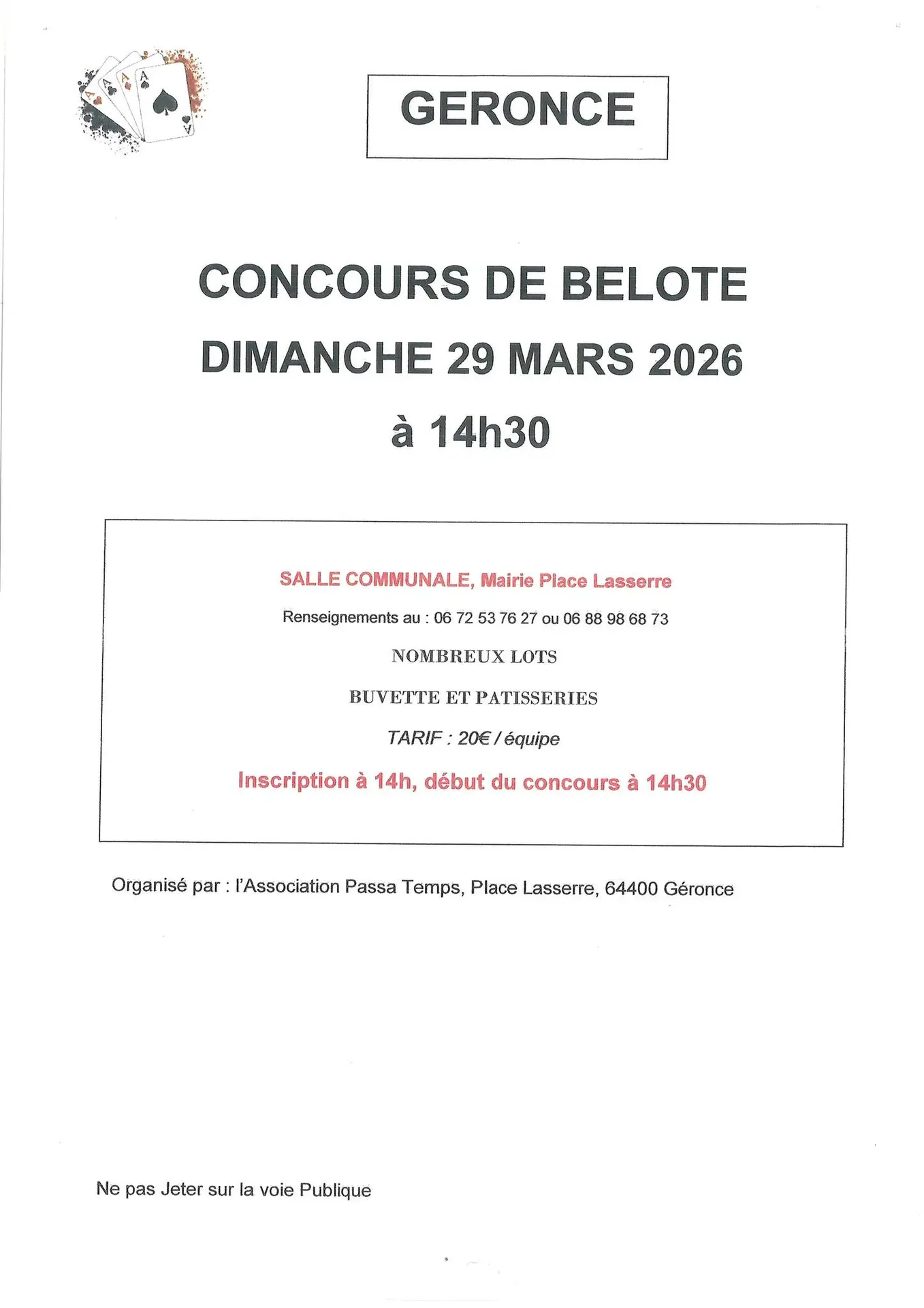 Concours de belote
