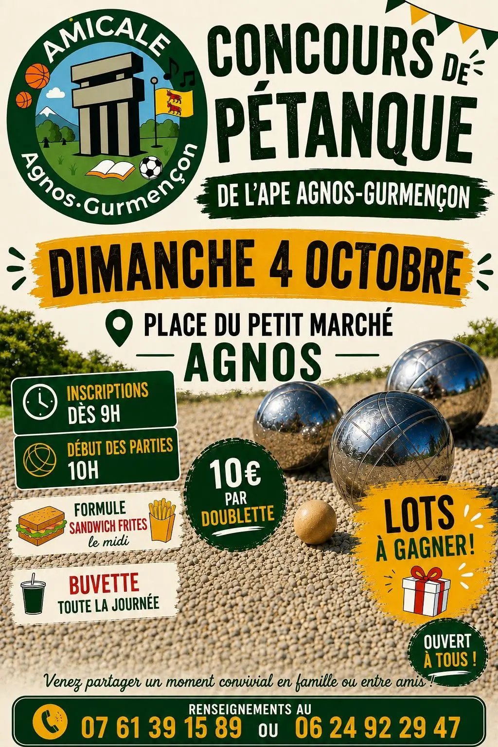 Concours de pétanque