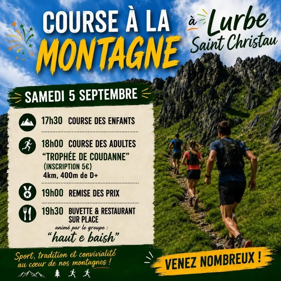 Course à la montagne Lurbe