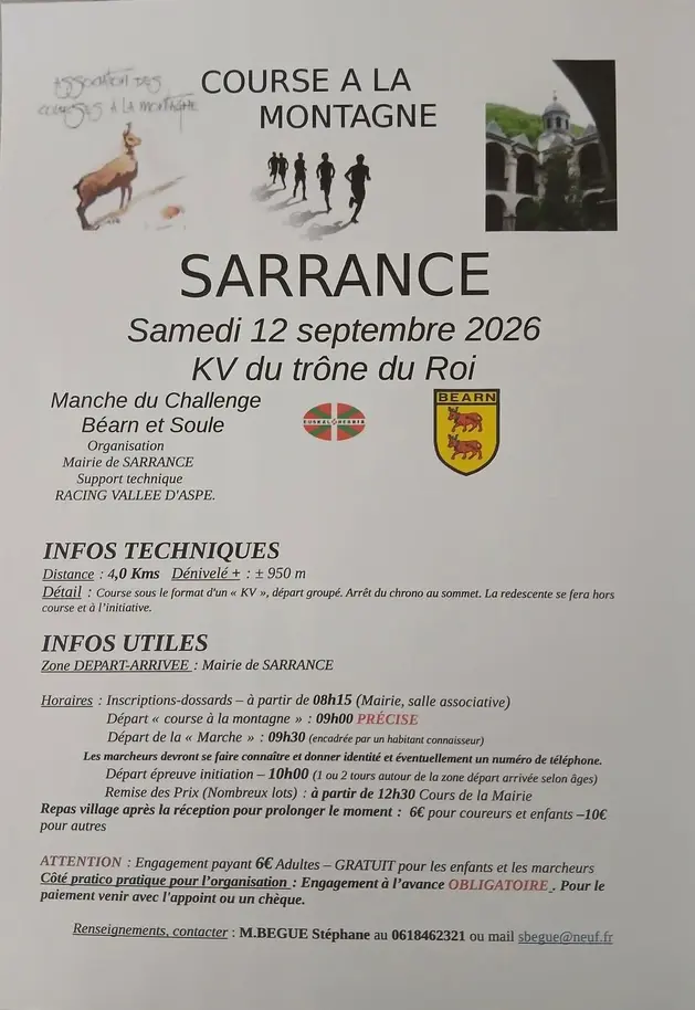 Course à la montagne