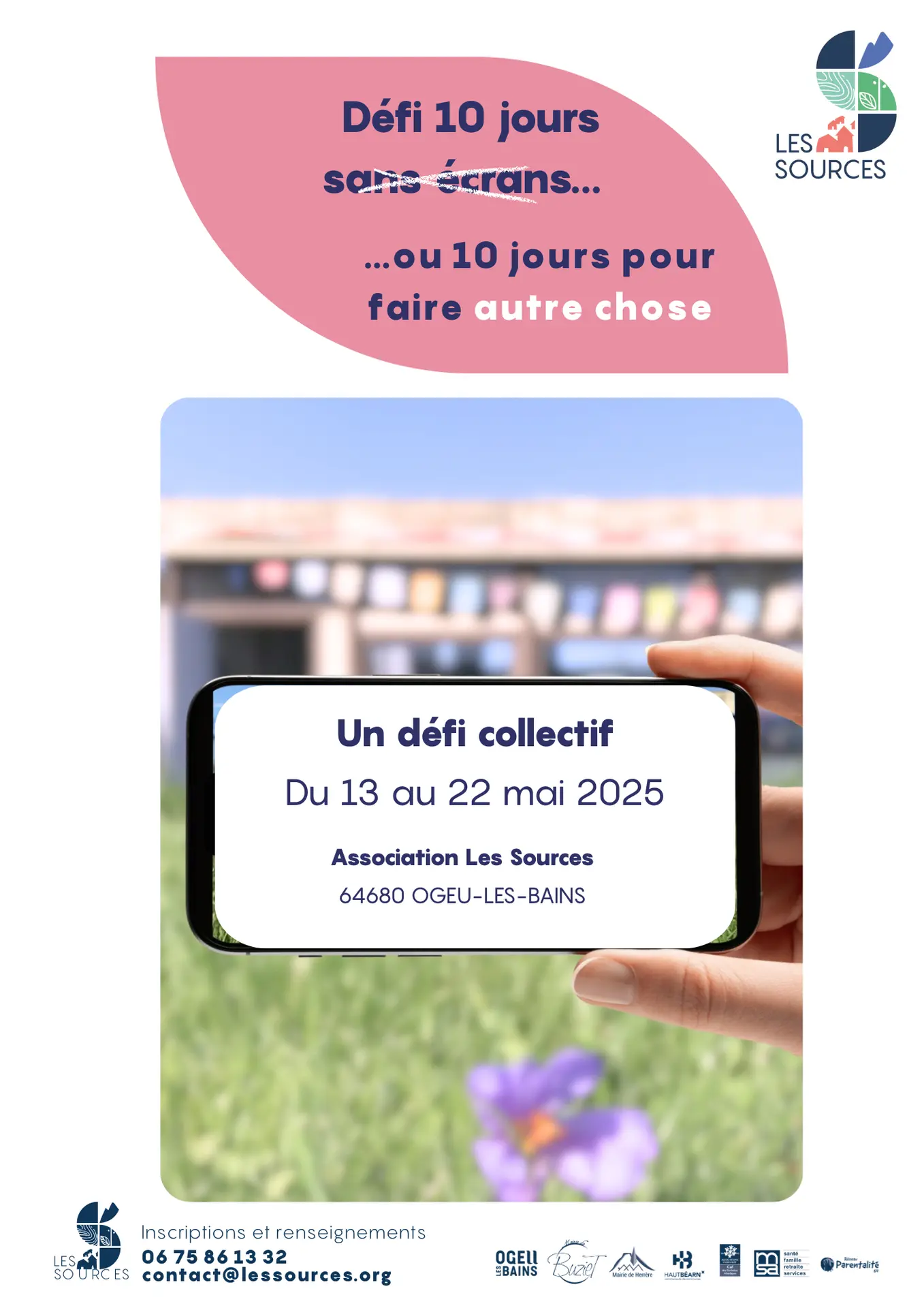 Affiche Défi sans écrans atelier cirque