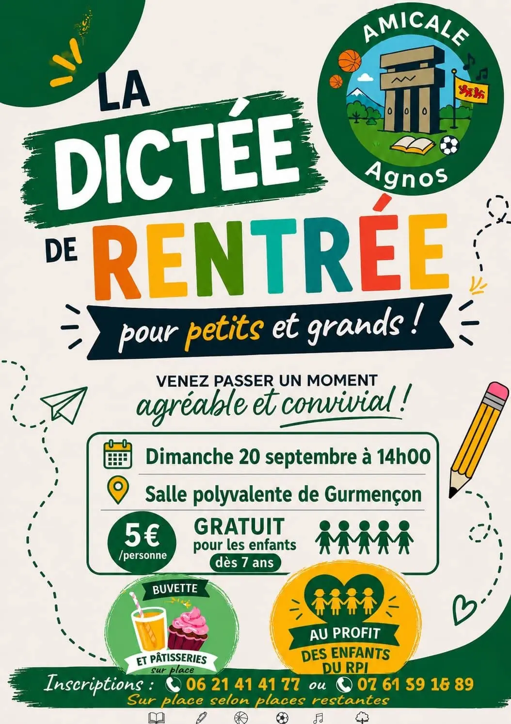 Dictée de la rentrée