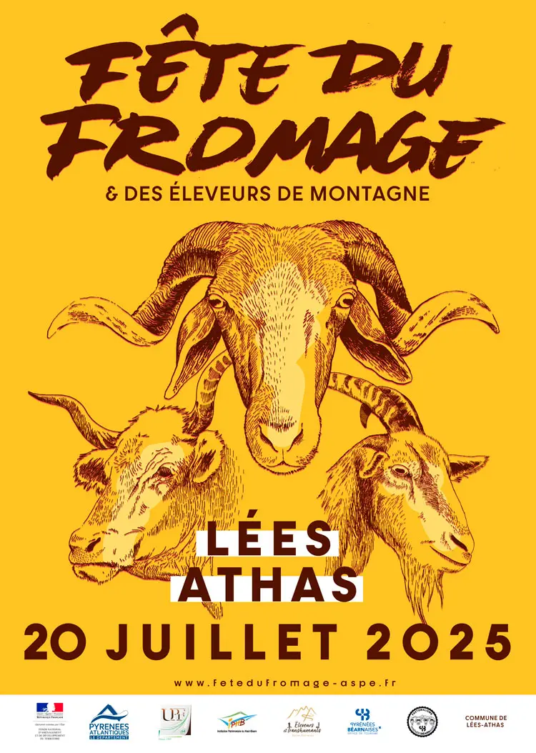 AFFICHE 2025 - Fête du Fromage - Lees-Athas
