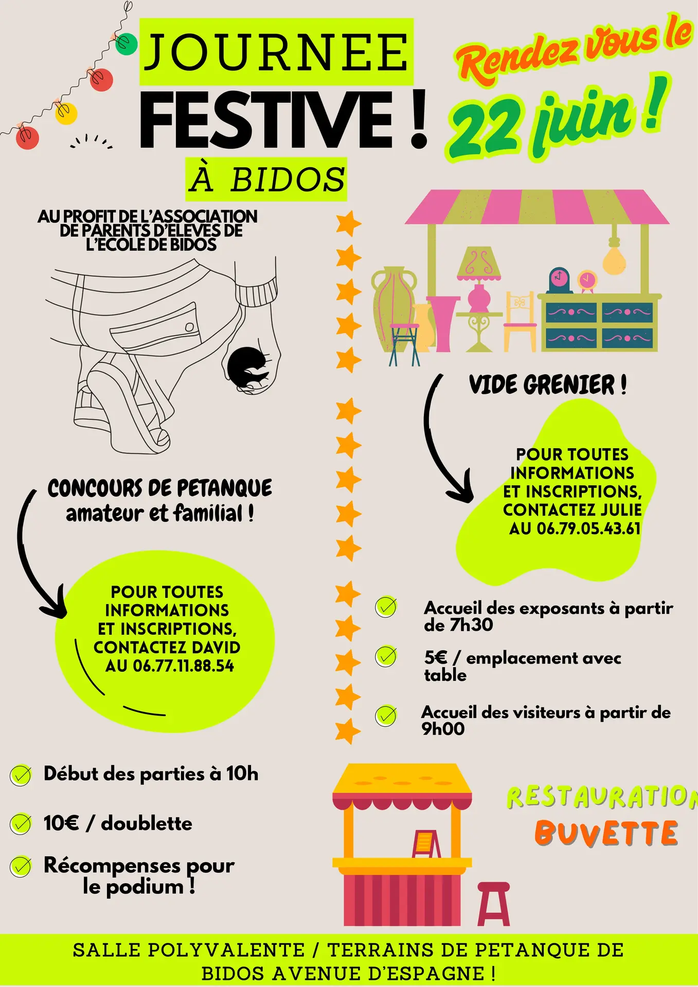 Journée festive à Bidos