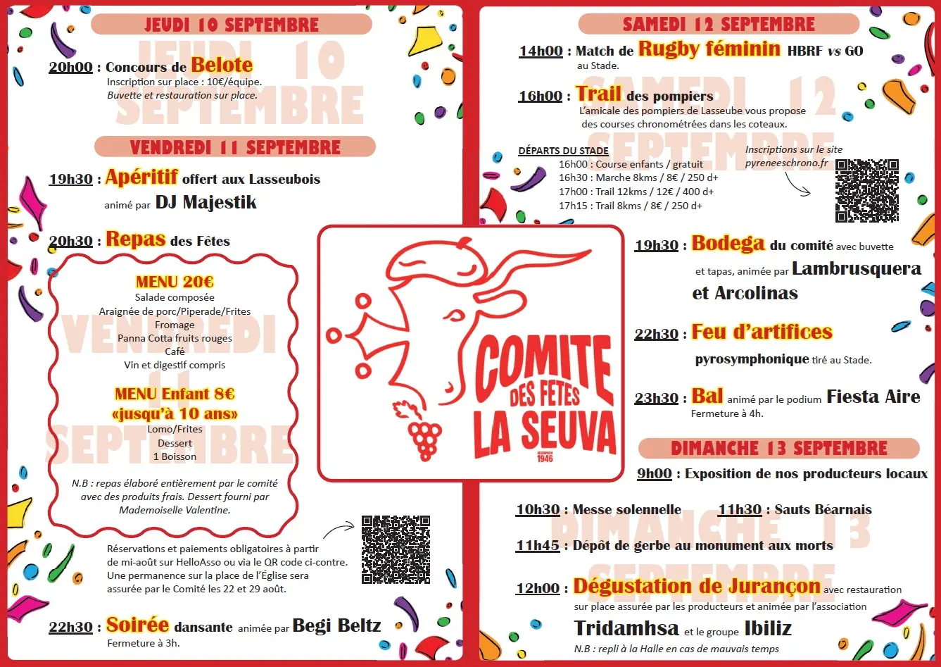 Programme Fêtes de Lasseube