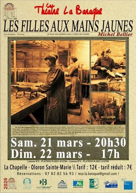 Theatre les filles aux mains jaunes-21 et 22 mars 2026