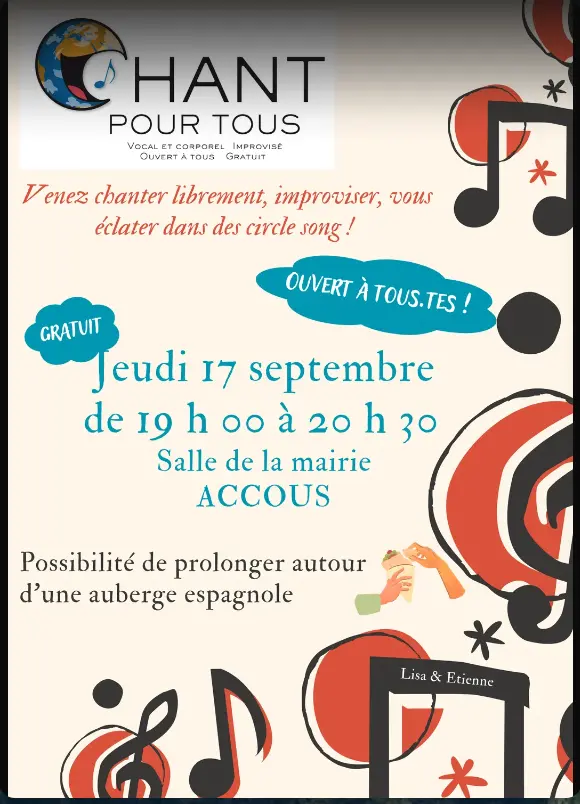 Chant pour tous.