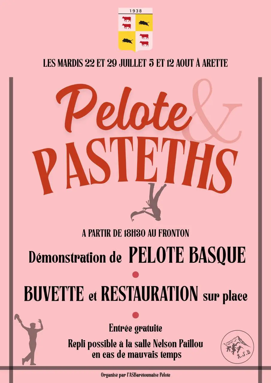 Partie de pelote basque au fronton d'Arette