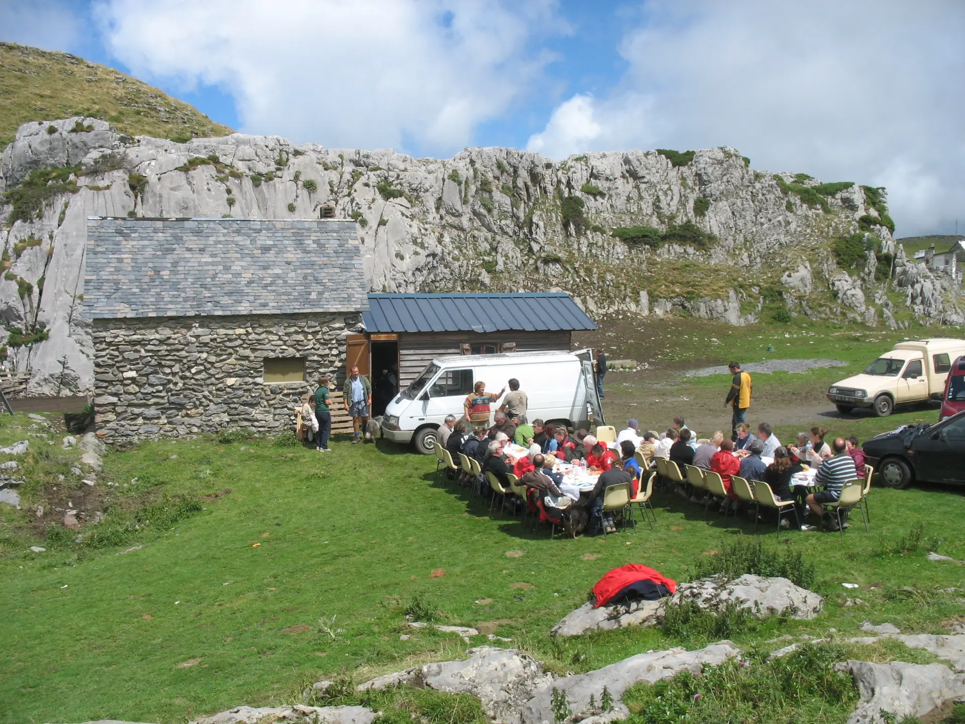 Journées cabanes ouvertes à La Pierre Saint-Martin - Repas en plein air