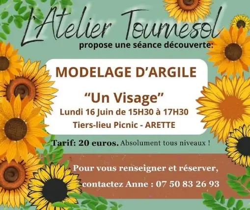 Atelier tous niveaux : modelage d'argile Un Visage