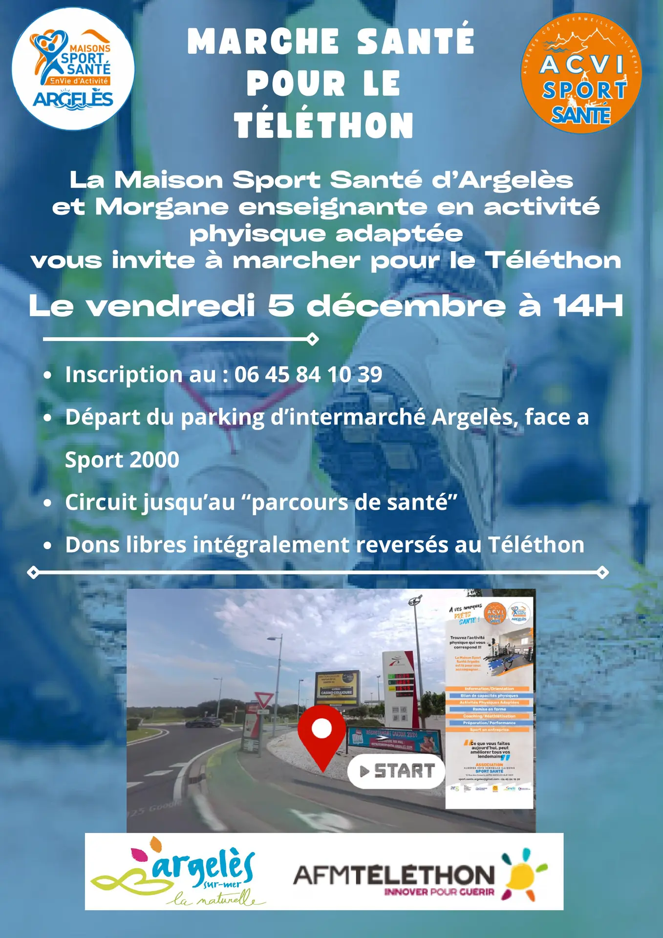 Affiche TELETHON Maison sport Santé