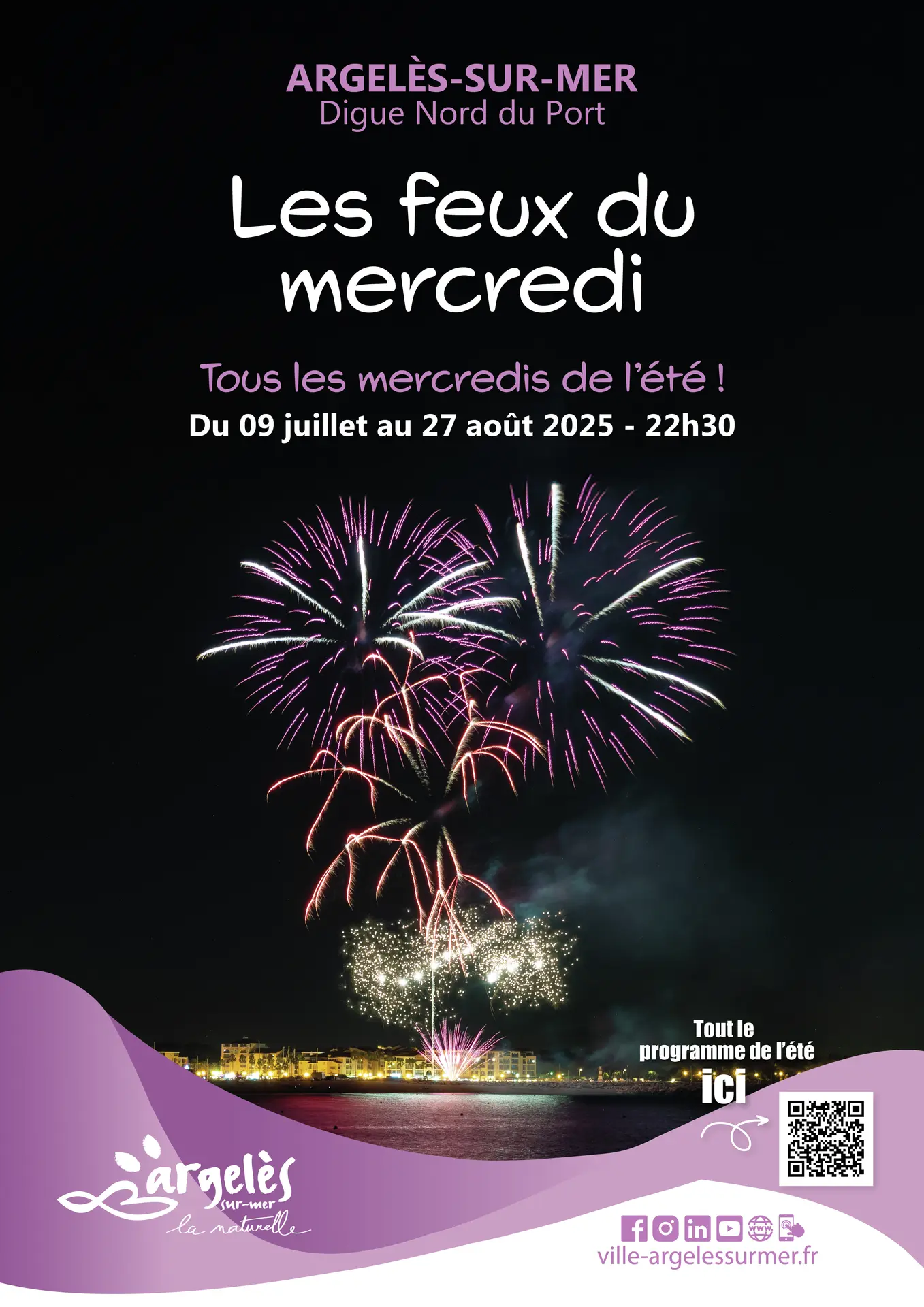 Feux d'artifice été 2025