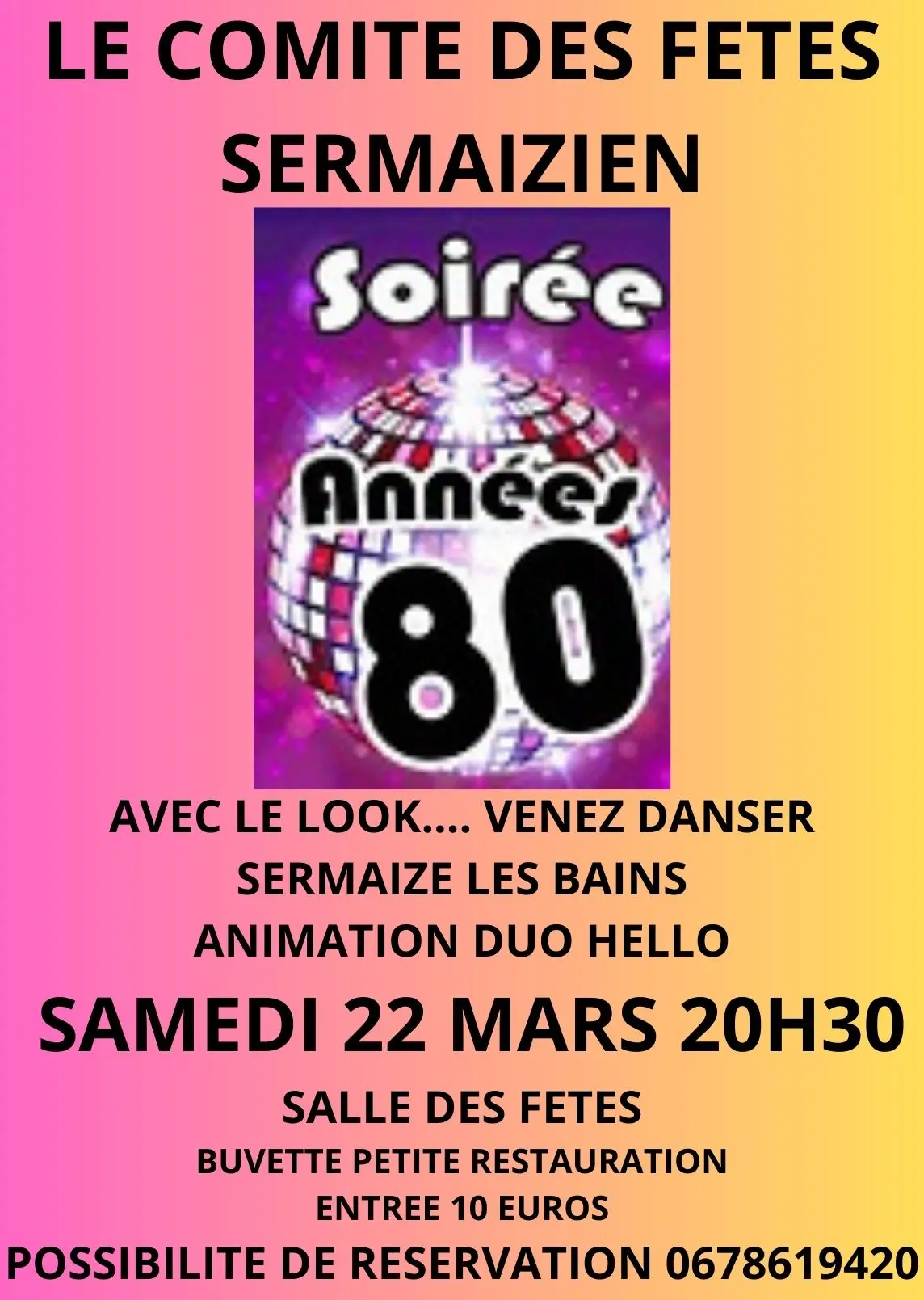SOIREE ANNEES 80