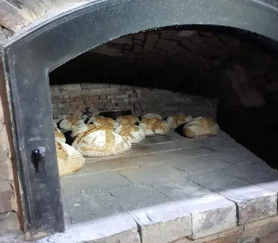 ©Nathalie Lecocq - Fabrication et cuisson de pain au levain dans le four à pain